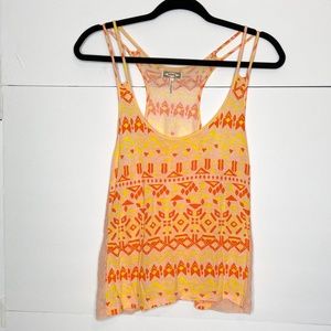Kirra orange tank, bright colored tank